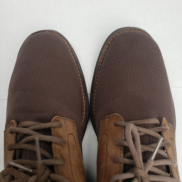 Mark Nason Los Angeles Clubman Westside Oxford Mens 9 Brown Leather Mesh Cushion - Picture 14 of 16